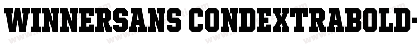 WinnerSans CondExtraBold字体转换